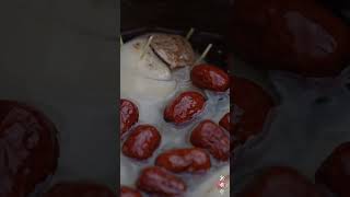 Sweet Lotus Root with Glutinous Rice and Osmanthus Fragrans dessert sweet rurallife [upl. by Akienat]