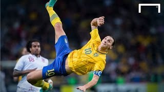 Zlatan Ibrahimovics famous 30yard bicycle kick vs England [upl. by Alpert]