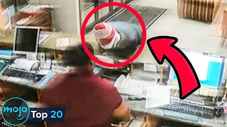 Top 20 Robbery FAILS Caught On Camera [upl. by Odirfliw]