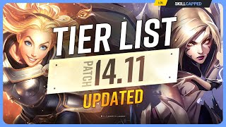 NEW UPDATED TIER LIST for PATCH 1411  League of Legends [upl. by Porta]