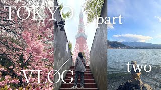 tokyo vlog 2024 pt 2 mt fuji lake kawaguchiko shibuya sky wagyu tokyo tower cherry blossoms [upl. by Nylia]