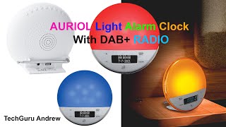 AURIOL Light Alarm Clock With DAB RADIO REVIEW [upl. by Kinsman]