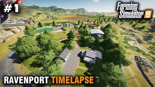 FS19 Timelapse Ravenport 1 New Farm New Start [upl. by Gnaig]