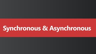 Synchronous and Asynchronous Hindi [upl. by Ateekan]