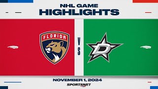 NHL Highlights  Panthers vs Stars  November 1 2024 [upl. by Yblehs]