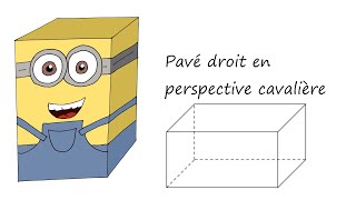 Représenter un pavé droit en perspective cavalière [upl. by Ayram]