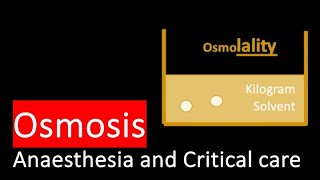 Osmosis Osmolality Osmolarity Tonicity Measurement [upl. by Metzgar]