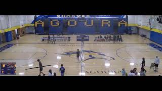 Agoura High School vs St Bonaventure High School Boys Varsity Volleyball [upl. by Ebneter360]