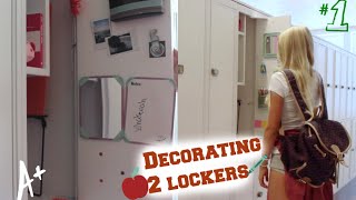 Back to school Organizing my 2 lockers DIY Decorations [upl. by Minabe250]