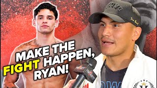 Vergil Ortiz Jr TRUTH on Ryan Garcia fight  tells him LETS RUN IT after call out [upl. by Esekram]