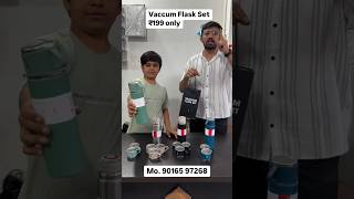 Best quality Vaccum Flask Set 🔥 under 199 🔥 gadgets quality rajkot thermoflask stainlessbottle [upl. by Eeladnerb129]