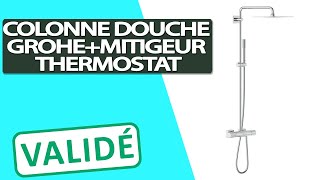 Avis Colonne de Douche Grohe avec Mitigeur Thermostatique [upl. by Peter470]