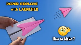 Paper Airplane Launcher  How to make an Easy Paper Airplane  Origami Airplane Easy  Paper Planes [upl. by Pulsifer150]