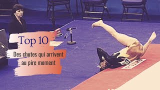 Top 10 des chutes qui arrivent au PIRE moment Gymnastique [upl. by Hairehcaz]