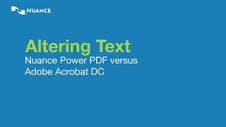 ICONS Infocom Compare  Kofax Power PDF Vs Abode Acrobat DC featurin Altering text in existing PDF [upl. by Irt]