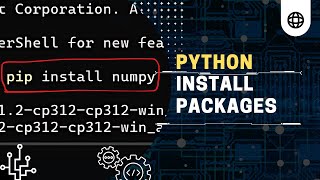 Install Python Packages using PIP  Command Prompt PowerShell and VS Code Terminal [upl. by Halima]