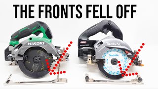 Makita 40v 125mm Circular Saw VS HiKOKI 36v 125mm Circular Saw amp BOTH THE FRONTS COME OFF [upl. by Brighton]