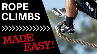 Rope Climb Technique How To Wrap Your Feet [upl. by Heger]