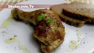 Pieczone udko w maśle ziołowym cynamonie i mięcie  SkutecznieTv HD [upl. by Matilde]