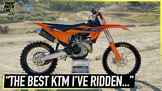 Fixed by the NEW Chassis  2025 KTM 450 SXF  First Impression [upl. by Htebazile]