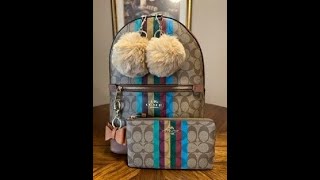 Coach Kenley Multicolor Backpack WIMB [upl. by Nuli]