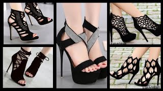 black colour high heel sandal 👡fashiontrandingytshortsvedio [upl. by Karas]