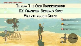 Breath of the Wild  EX Champion Urbosas Song DLC 2 Walkthrough Trial 3 Orb Underground [upl. by Whatley]