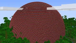 GIANT 17525627 BLOCK TNT BALL in Minecraft [upl. by Thatch]