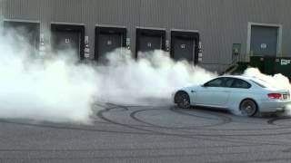 BMW M3 E92 coupe  Crazy Donuts and Burnout [upl. by Lucrece]