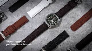 Barton Watch Bands Pittards® Performance Leather Watch Band Collection [upl. by Cedric]