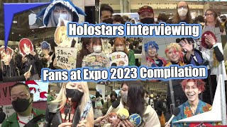 【Compilation】Holostars interview fans in HoloExpo 2023【Hololive Holostars EngSub】 [upl. by Alyl]