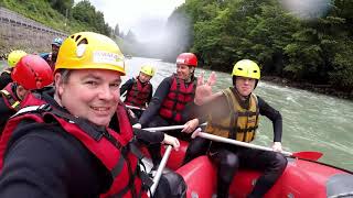 Rafting on the Salzach river [upl. by Akieluz]