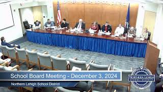 NLSD School Board Meetings  December 3 2024 [upl. by Atikin]