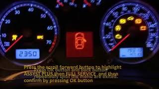 OPEL CASCADA W13 2013 03 How to reset service light indicator [upl. by Saeger103]