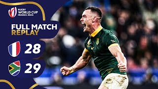 Springboks knock out hosts in epic  France v South Africa  Rugby World Cup 2023 Full Match Replay [upl. by Henke668]