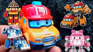 Mencari Mainan All Robocar Poli Roy Ember Mark Poli Heli Max Rody Cap Dump Spooky [upl. by Janka710]