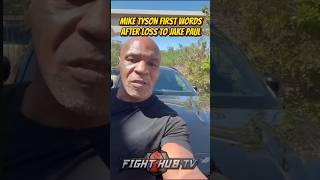 Mike Tyson shares FIRST WORDS on loss to Jake Paul [upl. by Bashemath]