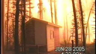 Using sprinklers and gel for structure protection from wildfire Video  5 [upl. by Lindie97]