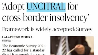 Adopt UNCITRAL for crossborder insolvency [upl. by Rosalinda760]