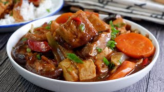 Everyone Who Tried Loved it Braised Tofu w Chicken 豆腐鸡煲 Chicken Beancurd Pot Chinese Food Recipe [upl. by Ettevi974]