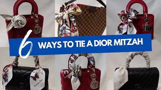 How to tie a Dior Mitzah Scarf stepbystep [upl. by Thomajan909]