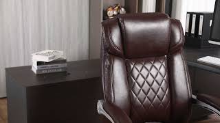 400lbs Executive Leather Office Chair Big and tall [upl. by Godric411]