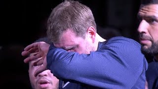 Dirk Nowitzki IN TEARS After Spurs Tribute Video Final NBA Game [upl. by Boar]