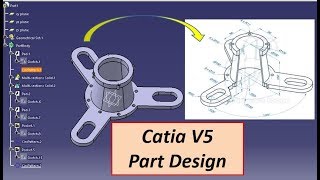 Catia V5 Part Design tutorial HD [upl. by Enitsenrae]