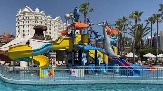 New kids aquapark Of Kamelya collection hotels Side [upl. by Taddeusz]