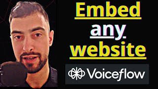 Embed Any Website Into Voiceflow Chatbot  iframe tutorial [upl. by Nyral595]