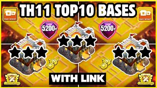 🏆 TOP 10 WORLD BEST TH11 WarFarm Base With Link  Th11 Cwl Base With Link  Th11 Best Base  2024 [upl. by Messing]