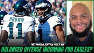 Chris Franklin Wants to See BALANCE for this Eagles Offense He Shares Key Takeaways from Win [upl. by Himelman]