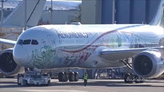 Aeroméxico 1st Boeing 7879 Dreamliner quotQuetzalcóatlquot Wing Wave Delivery Flight  KPAE Paine Field [upl. by Ylera]