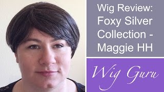 Wig Review  Foxy Silver Collection quotMaggie HHquot  Human Hair [upl. by Carlick744]